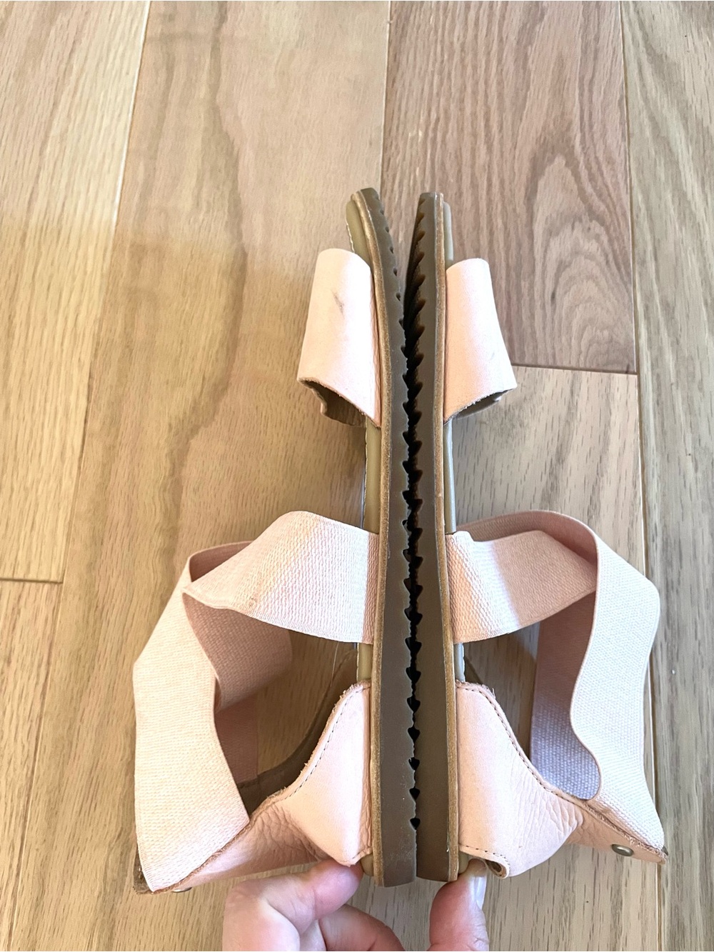 Sorel Ella Pink Tonic Melon Leather Strapy Sandals Sz 7.5 Minimalist NL3535-875 - Picture 7 of 9